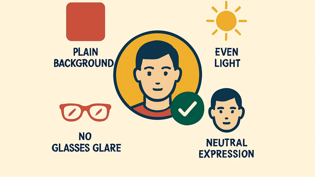 Face photo rules for a UK ETA application made via etourist.com